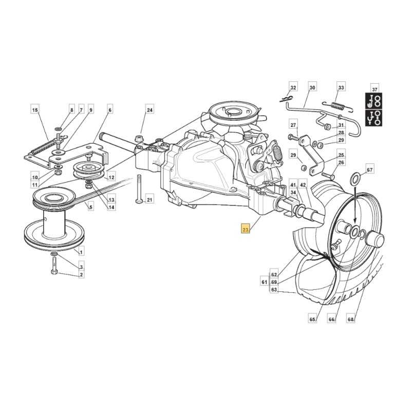 Hydrostatic transmission ORIGINAL STIGA tractor AT3 72 HBC 118400976/2