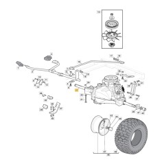 Hydrostatischer Antrieb ORIGINAL STIGA Rasentraktor FX PRO KW 118400994/0