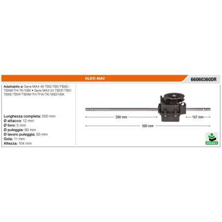 Trasmissione trazione semovenza EFCO per trattorino rasaerba tosaerba serie AR 48 | NewgardenParts.com