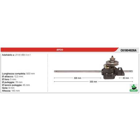 Trasmissione trazione semovenza EFCO rasaerba tosaerba serie LR 55 VBX 4 in 1 | NewgardenParts.com