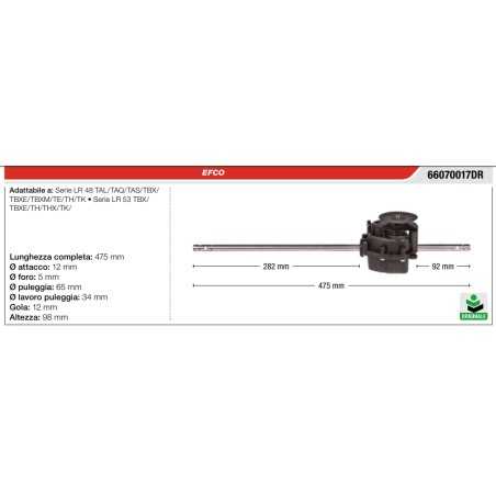 Transmisión autopropulsada ORIGINAL OLEOMAC para cortacésped G 48 TAL | NewgardenParts.com