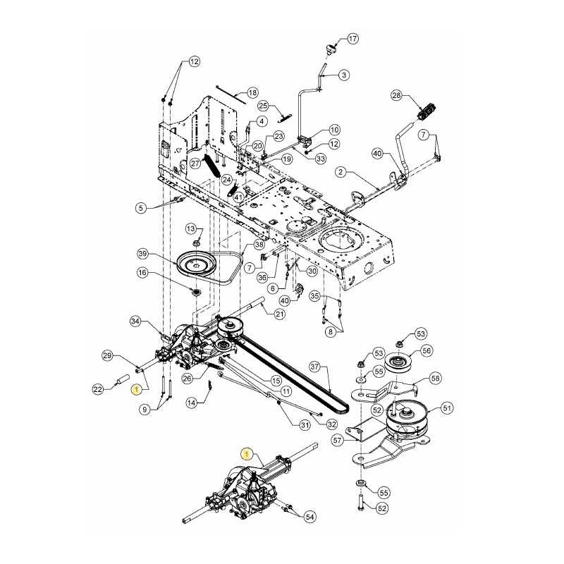 Tracteur de pelouse MTD LT1 ORIGINAL traction NS92 618-09815