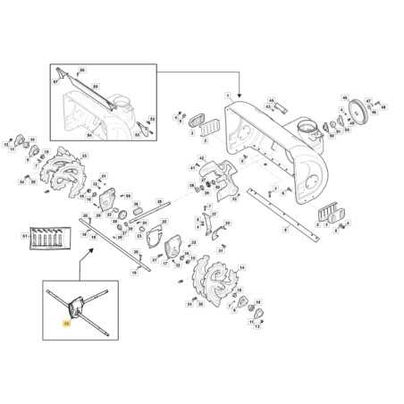 Original STIGA drive for snow plow ST 6276 PB 118820820/0 | NewgardenParts.com
