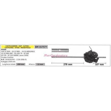 Self-propelled drive ALPINA rider lawn mower XAP 52 MHS 017577 | NewgardenParts.com
