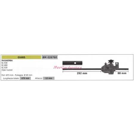 Selbstfahrender Antrieb GIANS Rasenmäher Mäher KJ 430 480 530 026760 | NewgardenParts.com