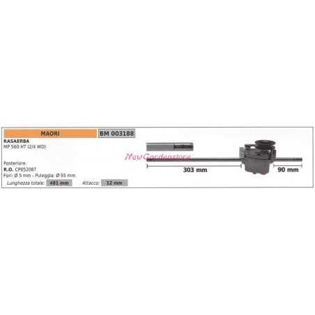 Traction self-propelled MAORI lawn mower mower MP 560 HT 003188 | NewgardenParts.com
