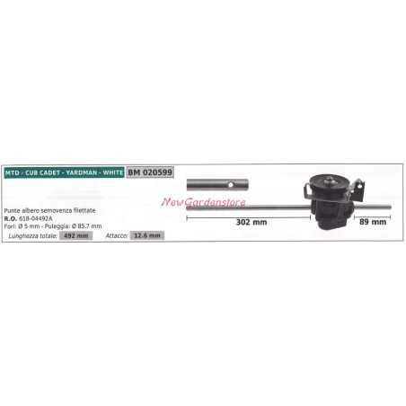 Trazione semovenza tagliaerba rasaerba MTD 020599 618-04492A | NewgardenParts.com