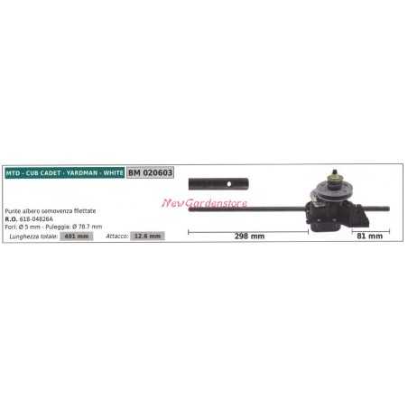 Tracción autopropulsada MTD 020603 | NewgardenParts.com