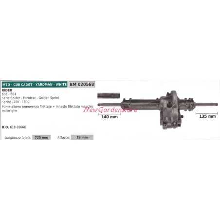 Trazione semovenza MTD rider rasaerba tosaerba tagliaerba 603 604 028568 6180166D | NewgardenParts.com