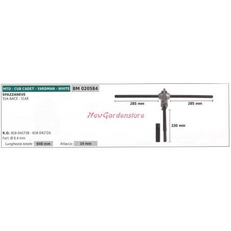Trazione semovenza MTD spazzaneve 31A 6ACE 31AE 020584 | NewgardenParts.com