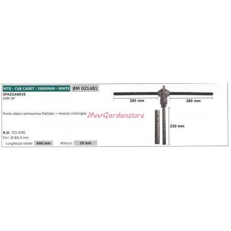 Trazione semovenza MTD spazzaneve ASM 26" 021481 | NewgardenParts.com