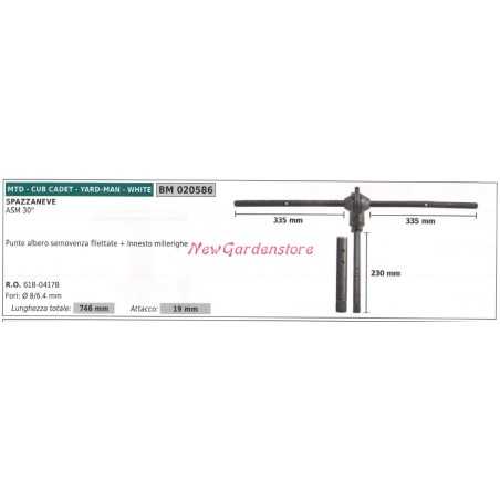 Trazione semovenza MTD spazzaneve ASM 30" 020586 | NewgardenParts.com