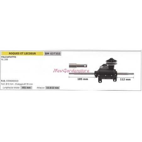 Trazione semovenza ROQUES ET LECOEUR falciatutto RL 208 037355 COMPLETA | NewgardenParts.com