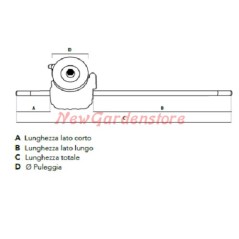Cortacésped de tracción 1807400 500075 Blue Bird para Taurus 46T
