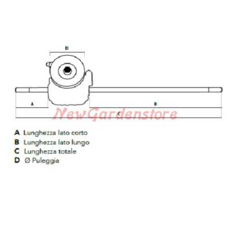 Cortacésped de tracción 1807400 500075 Blue Bird para Taurus 46T