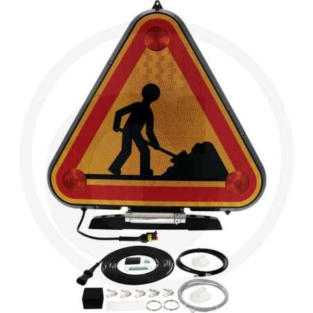 Triangle triflash led Baustellenleuchte 700 mm Klasse II 12 / 24 V | NewgardenParts.com
