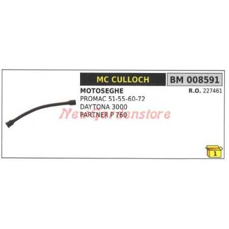 Oil hose MC CULLOCH for PROMAC chainsaw 51 55 60 72 PARTNER P 760 008591 | NewgardenParts.com