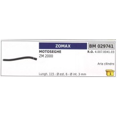 Tubo aria cilindro ZOMAX motosega ZM 2000 029741 | NewgardenParts.com