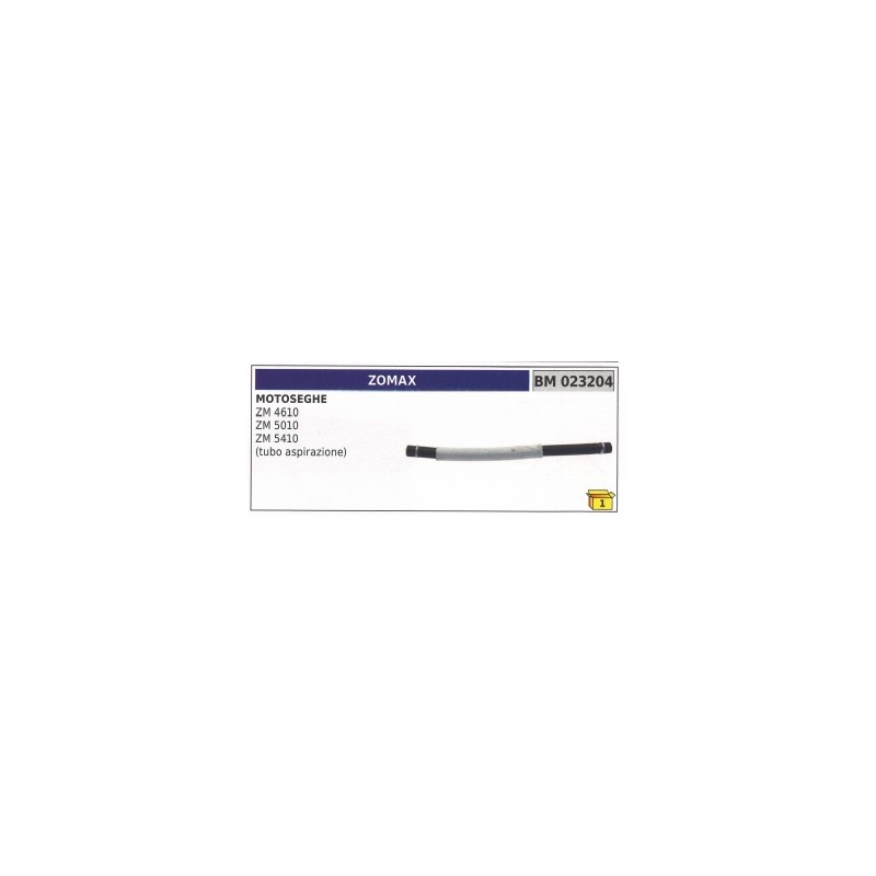 ZOMAX chainsaw suction hose ZM4610 - ZM5010 - ZM5410 code 023204