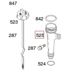 Tubo asta livello olio originale motore rasaerba BRIGGS & STRATTON 691320 | NewgardenParts.com