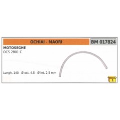 Manguera gasolina MAORI motosierra OCS2801C longitud 140mm Ø exterior 4.5mm 017824