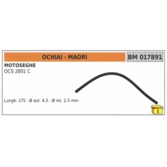 Manguera gasolina MAORI motosierra OCS2801C longitud 175mm Ø exterior 4,5mm 017891