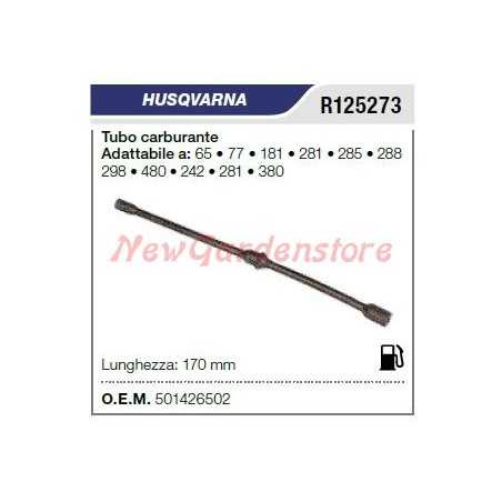 Fuel line HUSQVARNA chainsaw 65 77 181 281 285 288 R125273