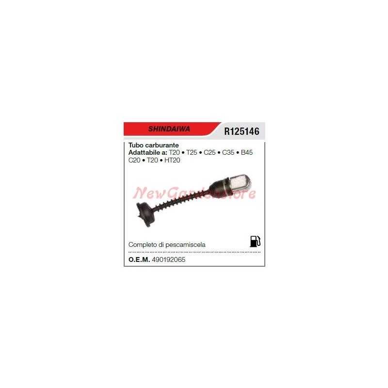 Fuel line SHINDAIWA brushcutter T20 T25 R125146