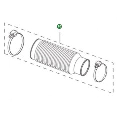 MANGUERA FLEXIBLE CON ABRAZADERAS 501424346 ORIGINAL HUSQVARNA