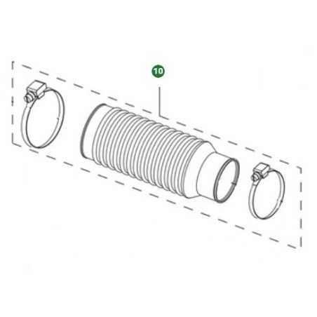 FLEXIBLE HOSE W/CLAMPS 501424346 ORIGINAL HUSQVARNA | NewgardenParts.com