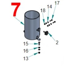 Tubo imboccatore rigido di raccolta in acciaio zincato aspiratore PERUZZO | NewgardenParts.com