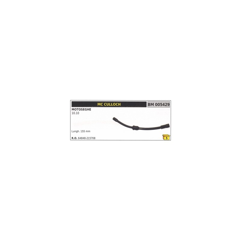 Tubo pescamiscela MC CULLOCH motosega 10.10 lunghezza 155mm 64848-215708