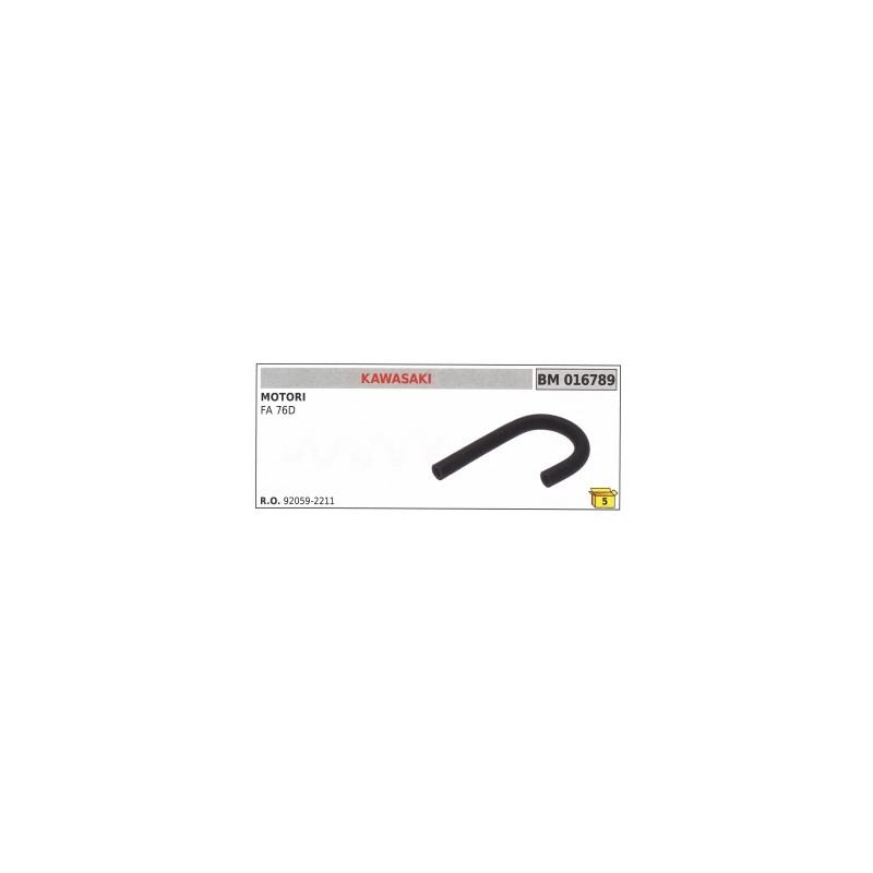 Tube de vidange du réservoir ENGINE KAWASAKI FA 76D tondeuse tondeuse 92059-2211
