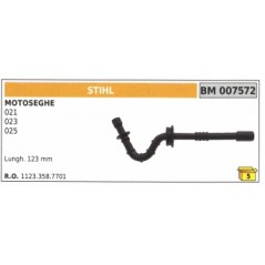 Tubo pescamiscela STIHL motosega 021 023 025 lunghezza 123 mm 1123.358.7701