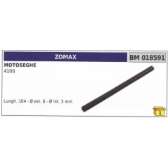 ZOMAX 4100 chainsaw blender tube length 104mm Ø outside 6mm Ø inside 3mm | NewgardenParts.com