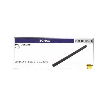 Tubo pescamiscela ZOMAX motosega 4100 lunghezza 104mm Øesterno 6mm Øinterno 3mm | NewgardenParts.com