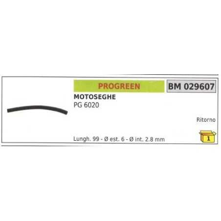 Tubo ritorno PROGREEN motosega PG 6020 029607 | NewgardenParts.com
