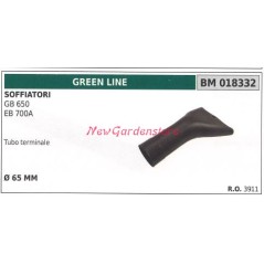 Tubo terminale soffiatore GB 650 EB 700A GREENLINE 018332 | NewgardenParts.com