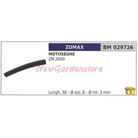 ZOMAX oil hose for chainsaw ZM 2000 029726 | NewgardenParts.com