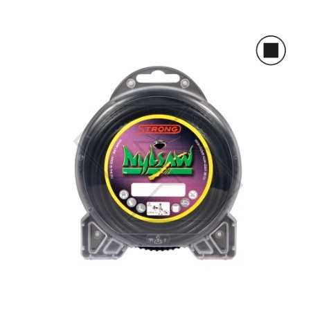 Fil de débroussaillage valve STRONG NYLSAW carré dentelé Ø 3.0 mm longueur 12m | NewgardenParts.com
