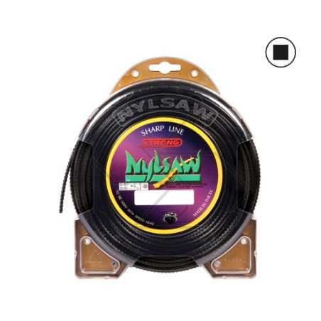 STRONG NYLSAW câble de débroussaillage à valve carrée dentelée Ø 3.5mm longueur 27m | NewgardenParts.com