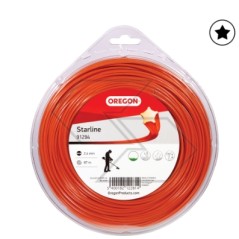 Válvula de alambre para desbrozadora OREGON sección en estrella Ø 2,4 mm longitud 86m | NewgardenParts.com