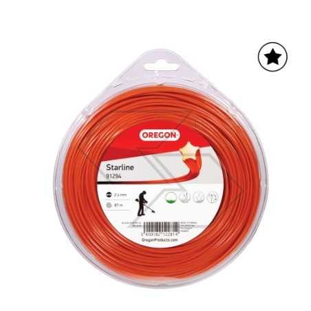 Válvula de alambre para desbrozadora OREGON sección en estrella Ø 2,4 mm longitud 86m | NewgardenParts.com