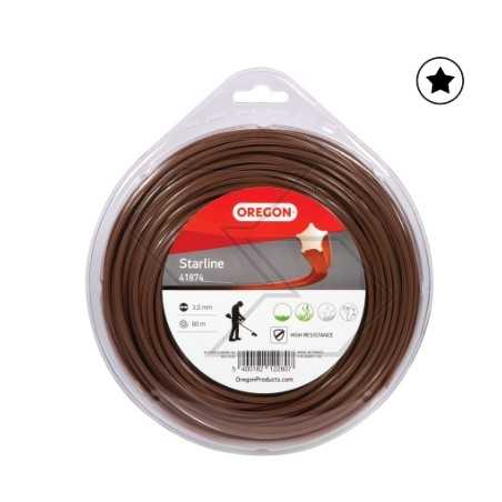 OREGON Bürstenmäher-Drahtlehre, Sternprofil Ø 3,0 mm Länge 60m | NewgardenParts.com
