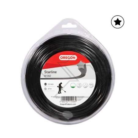 Bobine de fil pour débroussailleuse OREGON, section en étoile Ø 3.3mm longueur 47m | NewgardenParts.com