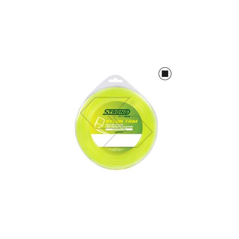 Cable para desbrozadora STRONG sección cuadrada Ø 2,4 mm longitud 70 m