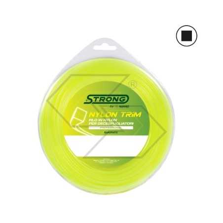 Cordon pour débroussailleuse STRONG section carrée Ø 2.4 mm longueur 70 m | NewgardenParts.com