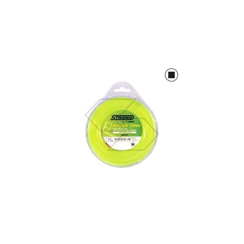 Válvula de alambre para desbrozadora STRONG sección cuadrada Ø 2,7 mm longitud 15 m