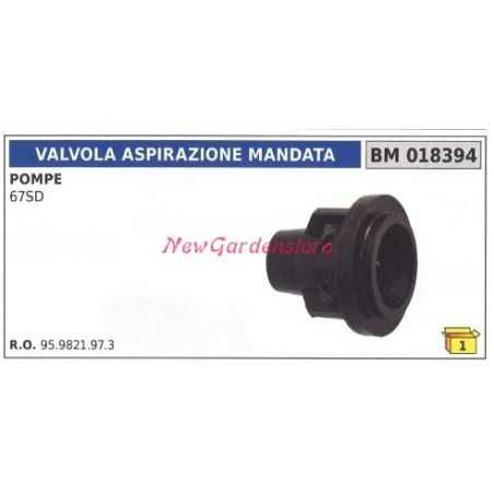Válvula de aspiración UNIVERSAL para bomba Bertolini 67SD 018394 | NewgardenParts.com
