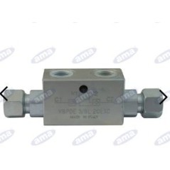 Valvola blocco 3/8" doppio effetto attacchi 12L AMA 04202 | NewgardenParts.com
